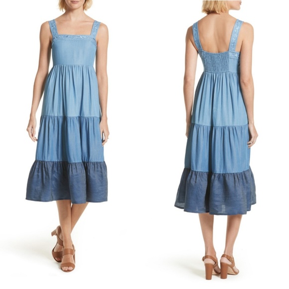 NWT kate spade New York chambray patio dress - Picture 2 of 4